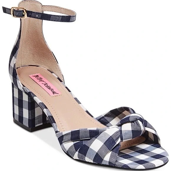 Betsey Johnson Gingham Checkered Women's Shoes - Picture 11 of 12